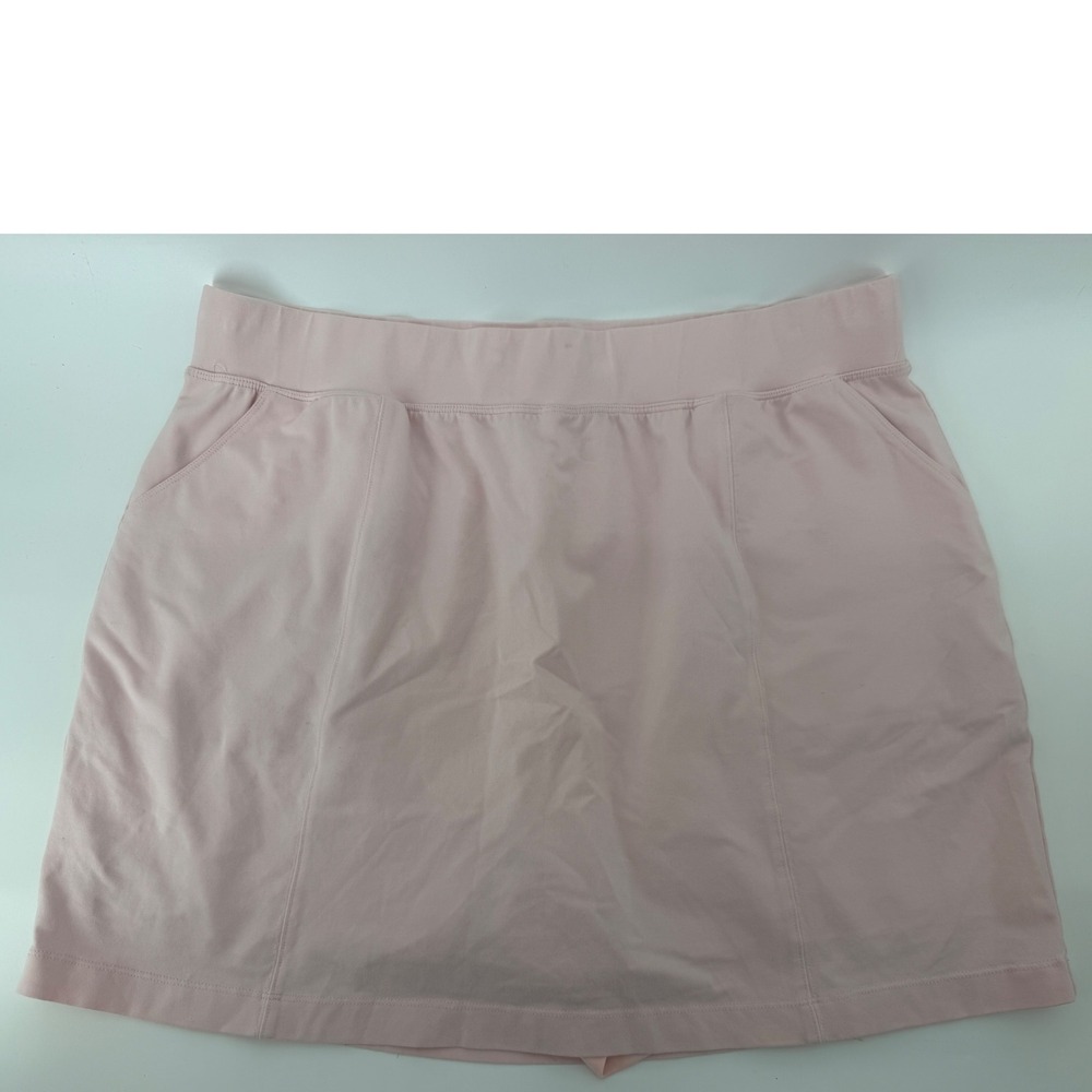 Christopher & Banks Petite Pink Cotton Blend Active Skort P/XL